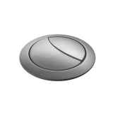 Product cut out image of the Tavistock Brushed Nickel Dual Flush Button